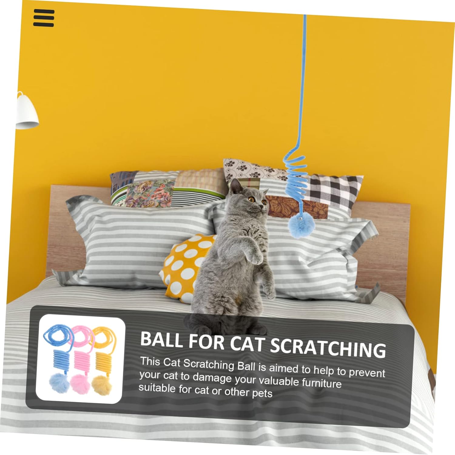 🔥Last Day Promotion 49% OFF-Hanging cat teaser stick