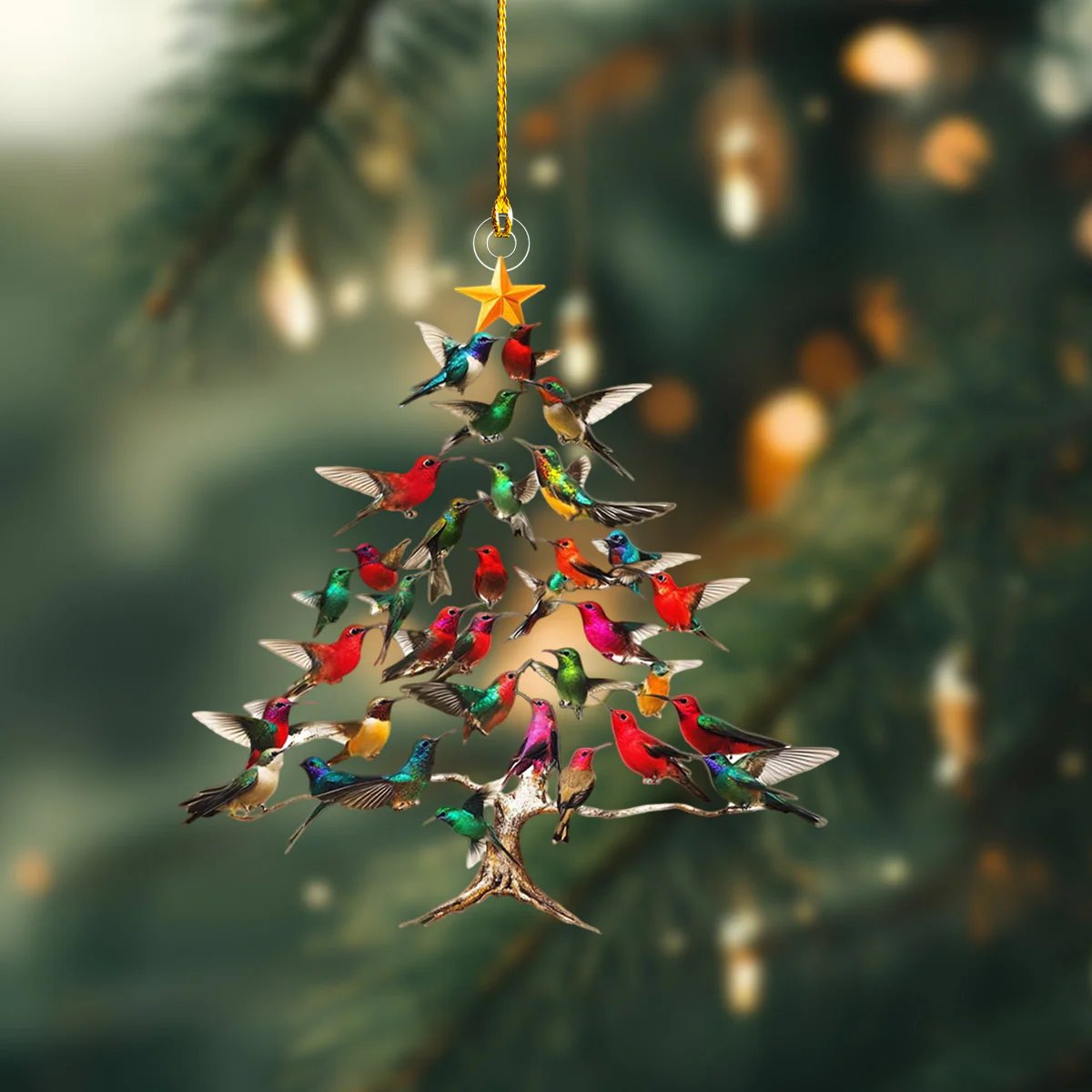 🔥🐦🎄Hummingbird Christmas Ornament✨(Same as in the video)