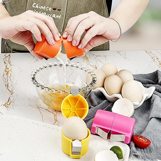 Efficient Egg Cracking Tool - Handy Egg Separator