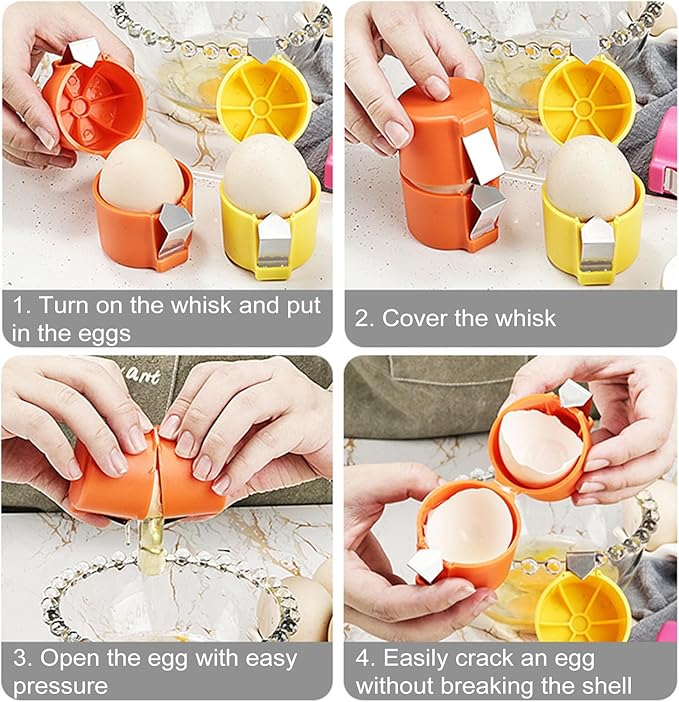 Efficient Egg Cracking Tool - Handy Egg Separator