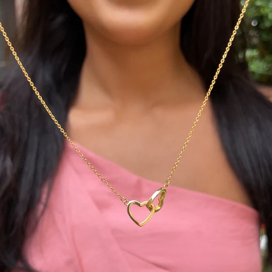 Heart Necklace - With Real Rose Bear Giftbox