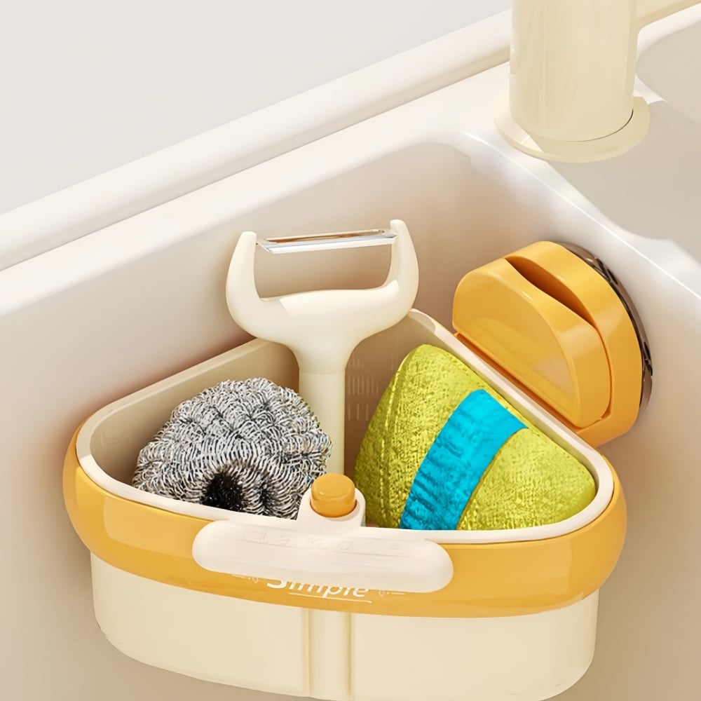 💧Suction Cup Sink Corner Rack