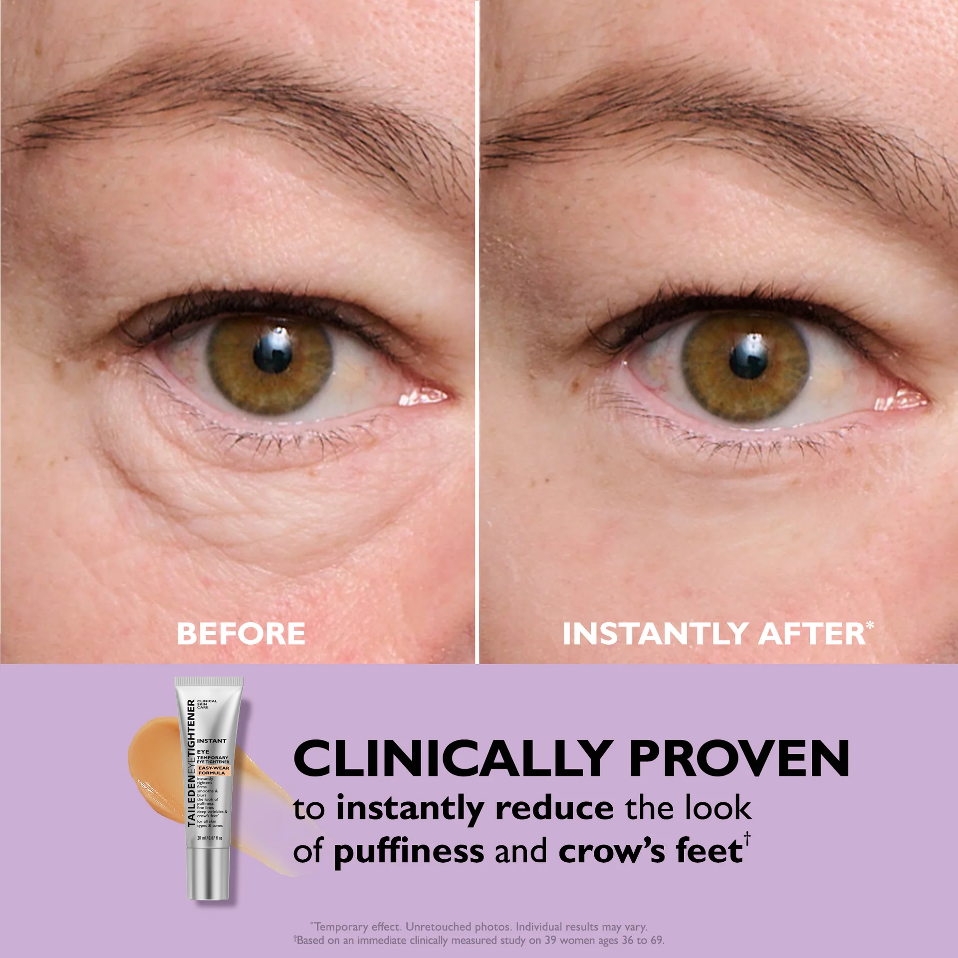 Instant FIRM Face Tightener Easy-Wear Formula (with Brush FREE !)