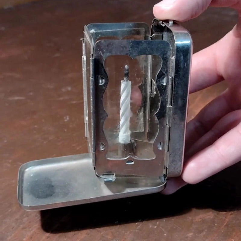 Folding pocket candle lantern