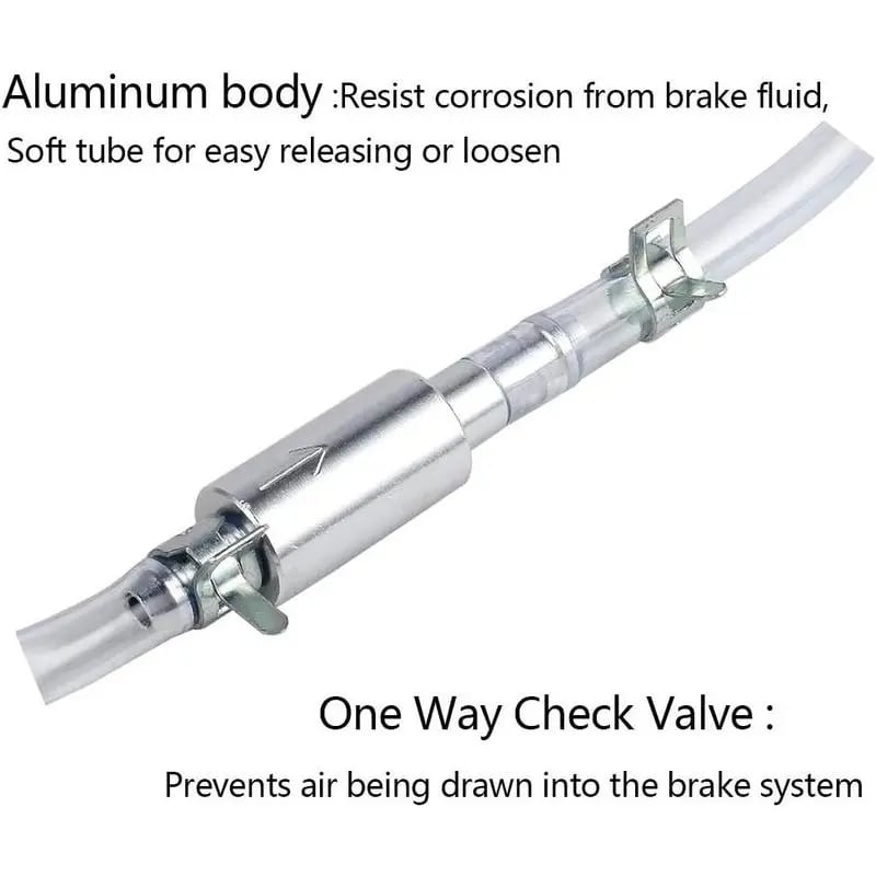 💥Brake Bleeder Hose - One Way Check Valve Tube Bleeding Tool Kit For Car Motorcyle Clutch