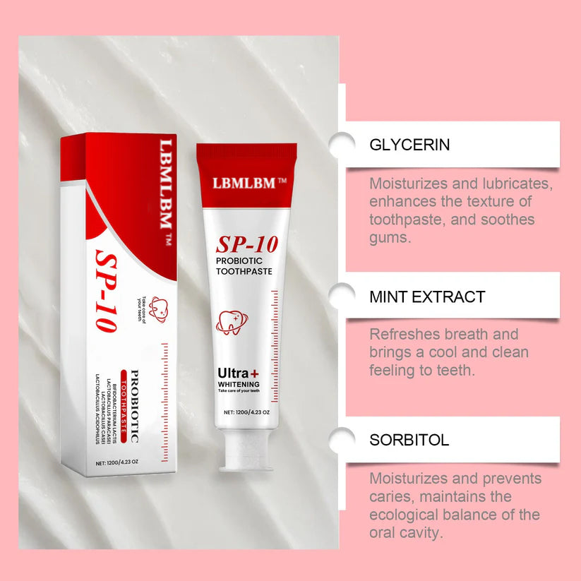 🏆 Flash Sale! Super Probiotic Toothpaste – Stronger Enamel, Brighter Smile!