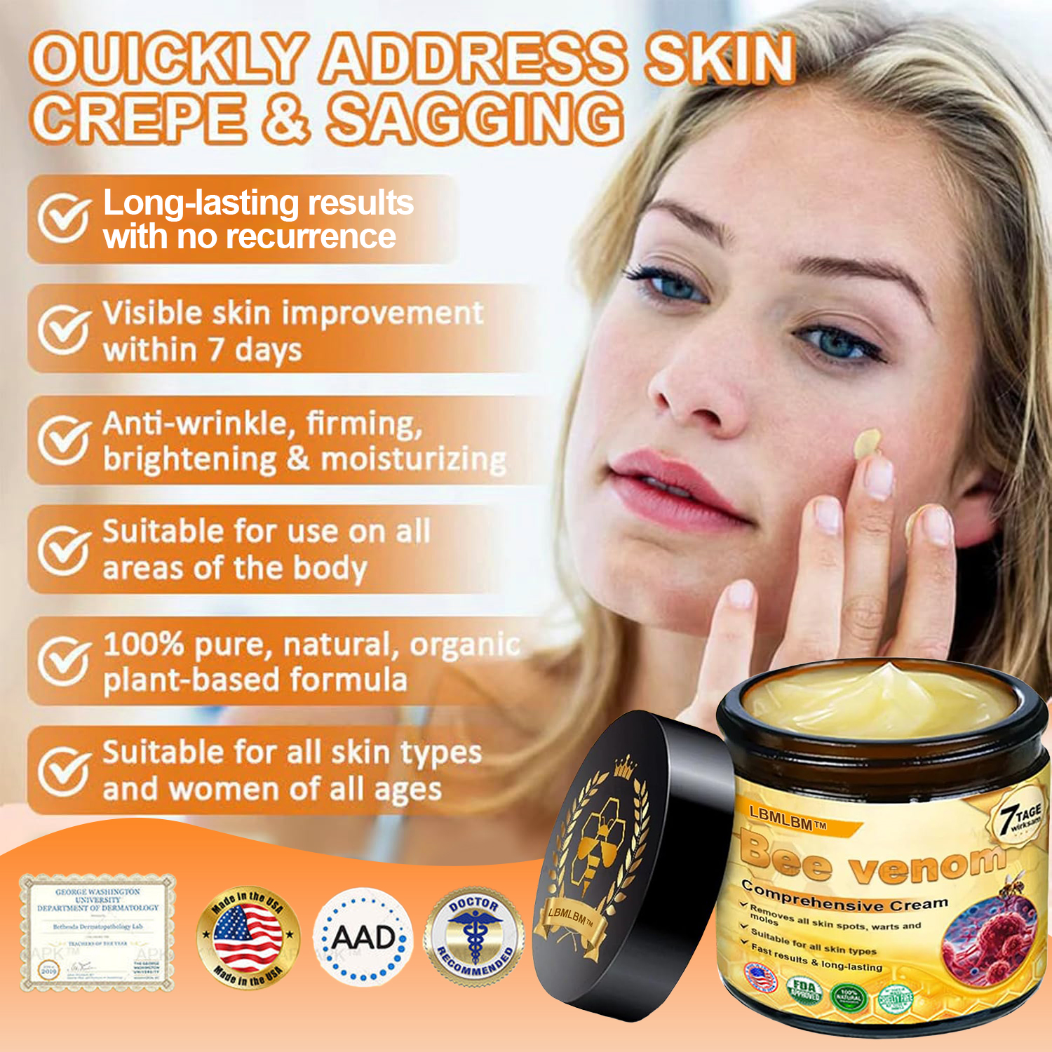 Made and Shipped from USA ✨ LBMLBM™ Bee venom Comprehensive Cream 🔥 LAST DAY 80% OFF）