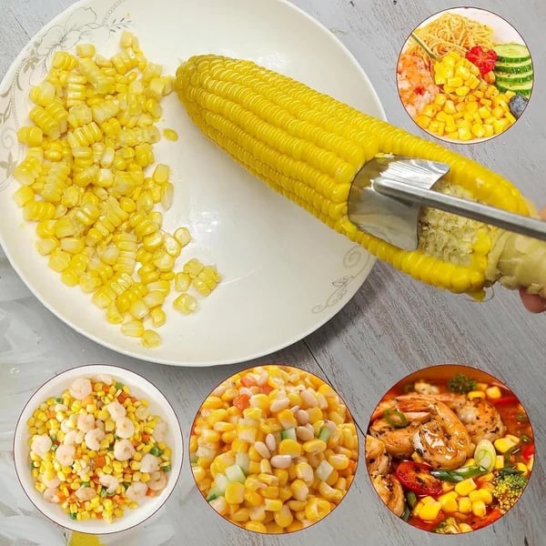 Bolishes Long Handle Stainless Steel Corn Stripping Tool