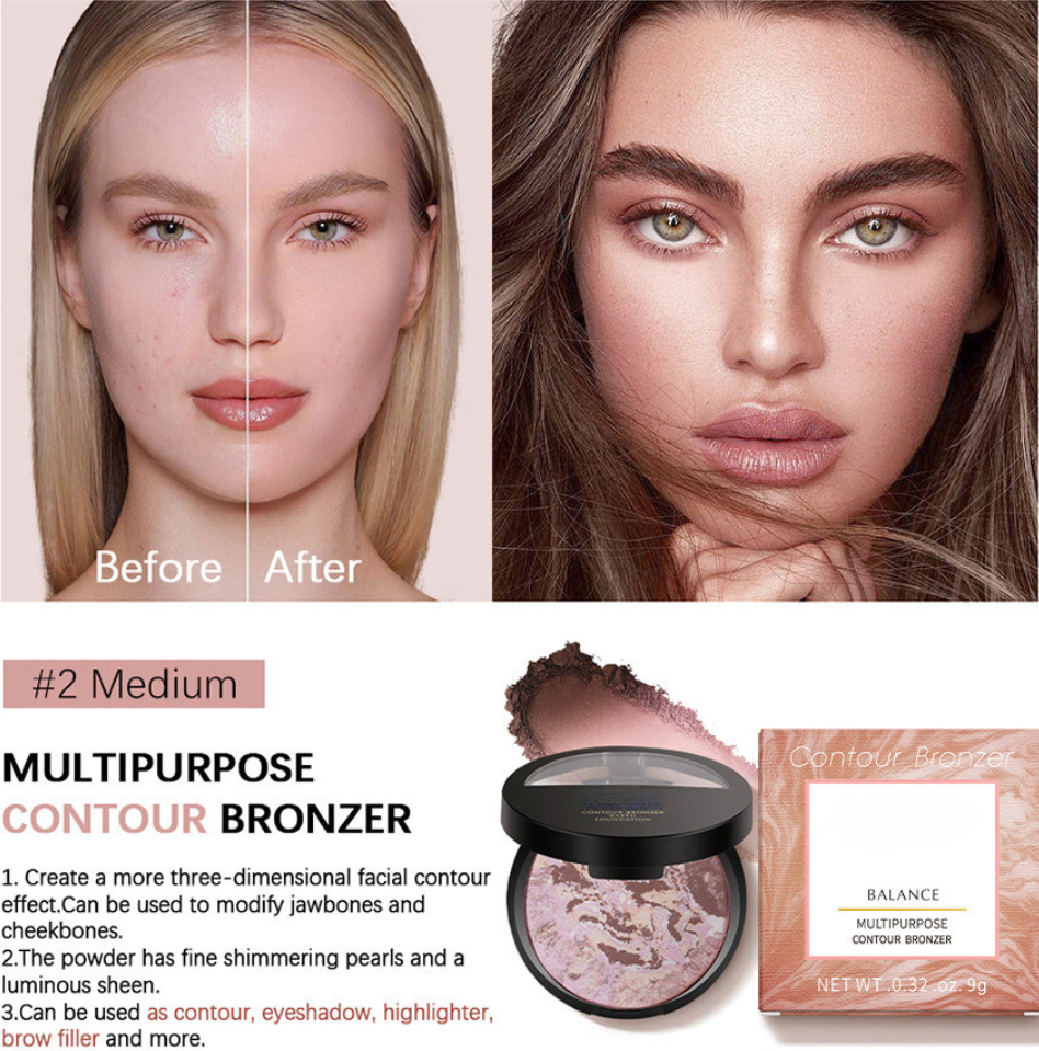 Color Correcting Powder Foundation/Contour