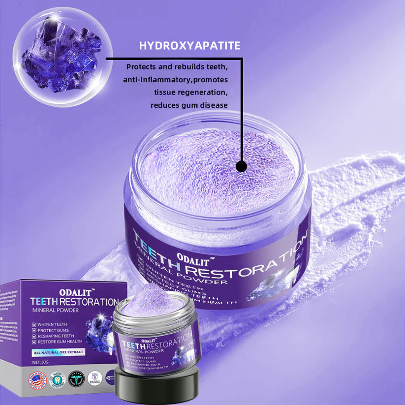 🎁Flash Sale - Don’t Miss Out - ODALIT™ TeethRestoration Mineral Powder🦷(ADA recommended)👩‍⚕️(Treats periodontitis and mouth ulcers, prevents tooth loss, and repairs gum recession)