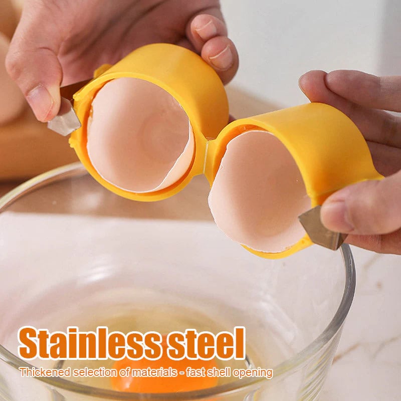 Efficient Egg Cracking Tool - Handy Egg Separator