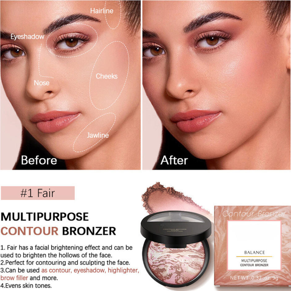 Color Correcting Powder Foundation/Contour
