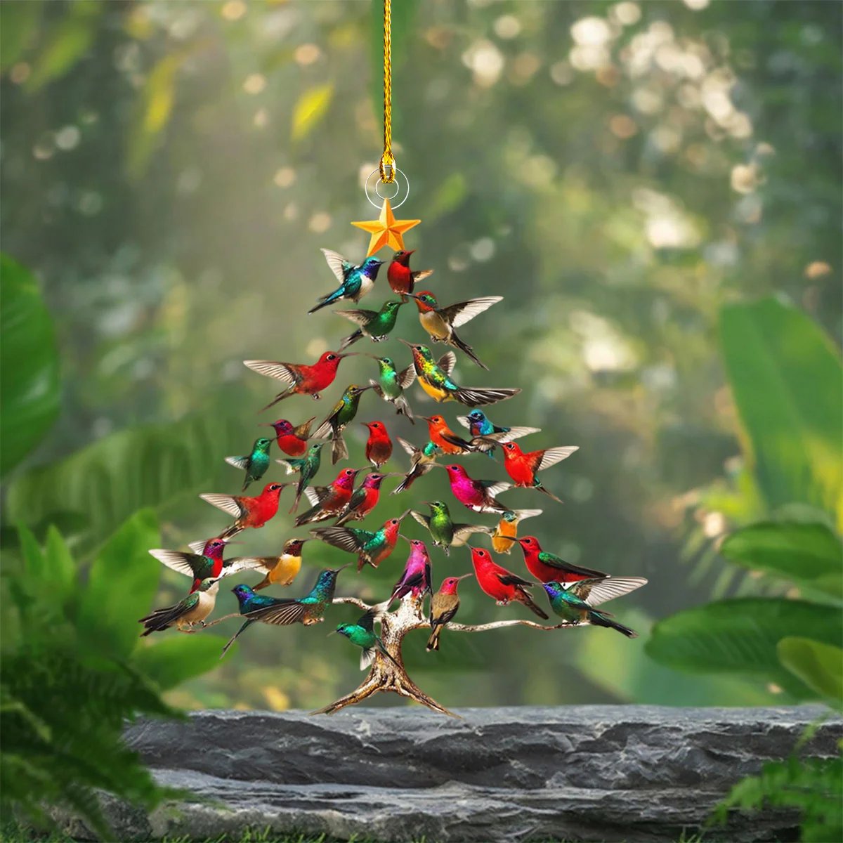 🔥🐦🎄Hummingbird Christmas Ornament✨(Same as in the video)
