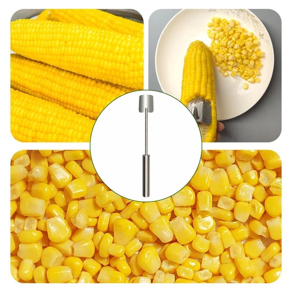 Bolishes Long Handle Stainless Steel Corn Stripping Tool