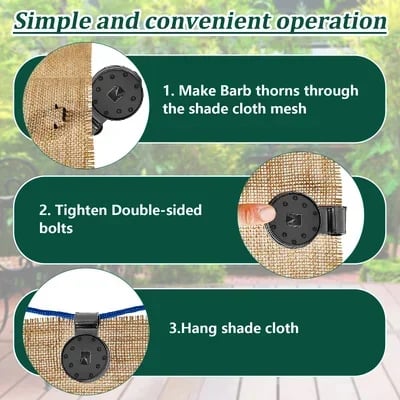 💥 Last Day Sale 🔥 Heavy-Duty Shade Cloth with Lock Grip