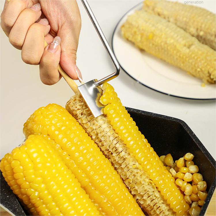 Bolishes Long Handle Stainless Steel Corn Stripping Tool