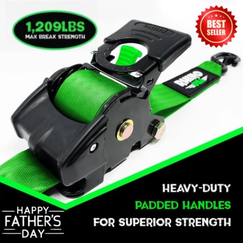 🎁The Perfect Father’s Day Gift – Retractable Ratchet Strap (2025 Special Deal💙)